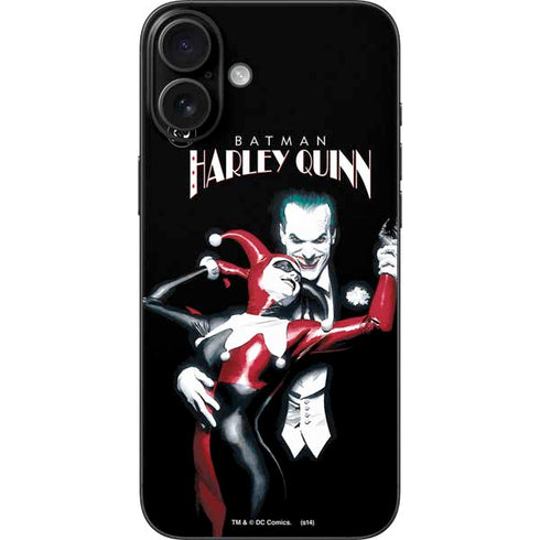 DC Comics The Joker Batman: Harley Quinn Cover #1 Art by Alex Ross. Piece Also known as Tango with Evil iPhone 16 Plus Skin